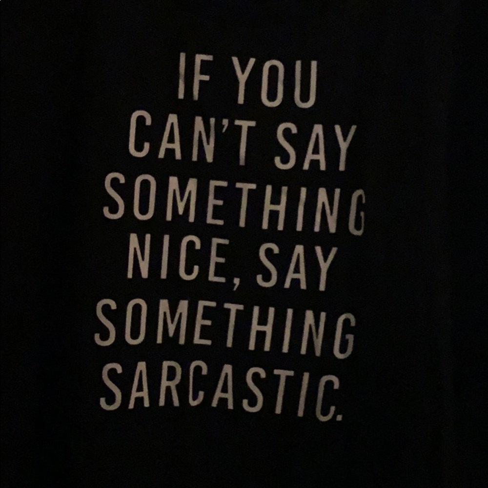 Sarcastic graphic tee